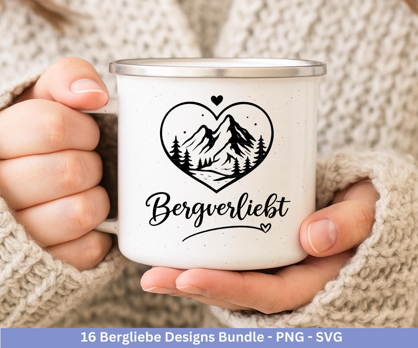 Bergliebe Plotterdatei Bundle – Wandern & Berge SVG | Wanderlust Sprüche | Camping und Natur Motive | Cricut Silhouette | Laserdatei Urlaub