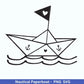 Nautical Paperboat - Meerliebe Plotterdatei - Maritim svg - Nautical Clipart - Meer svg- Boot svg - Papierboot Herz svg - Schiffchen svg - EmidaDesign