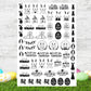 Ostern Kerzen PDF Vorlage - Kerzentattoo Kerzensticker - Frohe Ostern - Osterkerzen Geschenk - Kerzen gestalten Ostern - Geschenk DIY