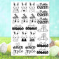 Ostern Kerzen PDF Vorlage - Kerzentattoo Kerzensticker - Frohe Ostern - Osterkerzen Geschenk - Kerzen gestalten Ostern - Stumpenkerze Ostern