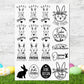 Ostern Kerzen PDF Vorlage - Kerzentattoo Kerzensticker - Frohe Ostern - Osterkerzen Geschenk - Kerzen gestalten Ostern - Stumpenkerze Ostern