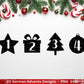 Advent Plotterdatei Svg Png - Plotterdatei 1-4 Adventszahlen Svg -Weihnachten Svg - Silhouette Cricut Download - Weihnachtsgeschenk