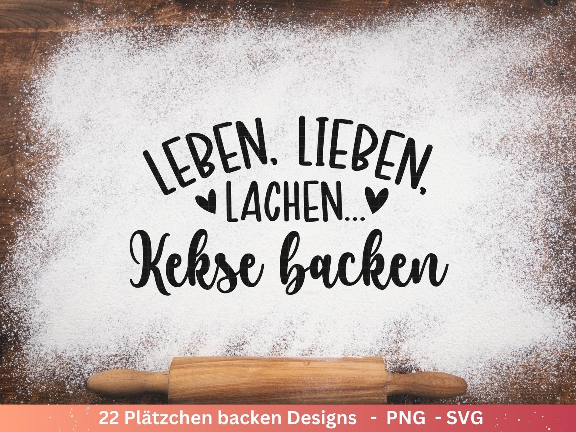 Plotterdatei backen Weihnachten - backen svg - Deutsche Sprüche backen - Cricut svg - Keksdose Weihnachten - Laserdatei backen Sprüche - EmidaDesign