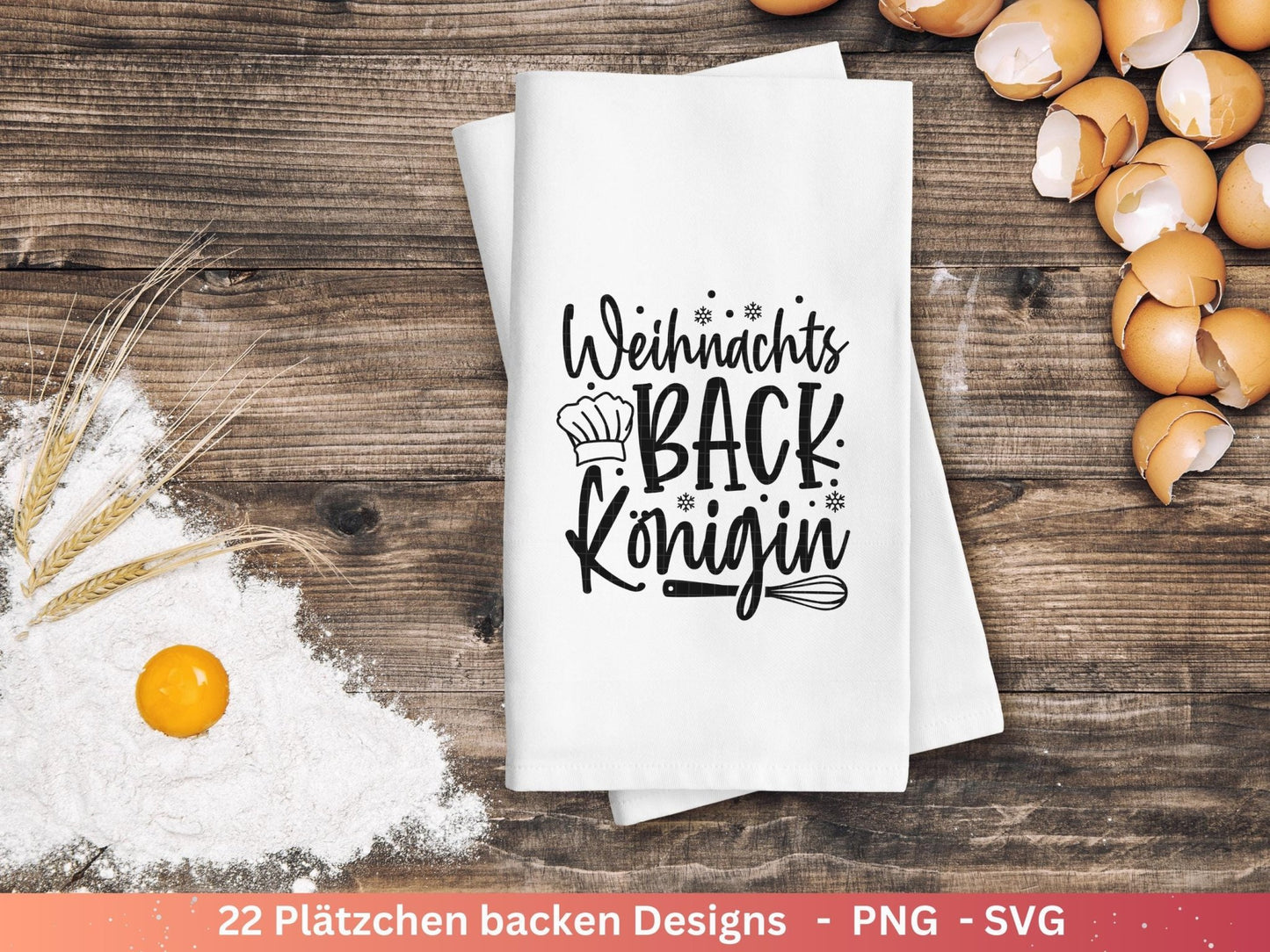 Plotterdatei backen Weihnachten - backen svg - Deutsche Sprüche backen - Cricut svg - Keksdose Weihnachten - Laserdatei backen Sprüche - EmidaDesign