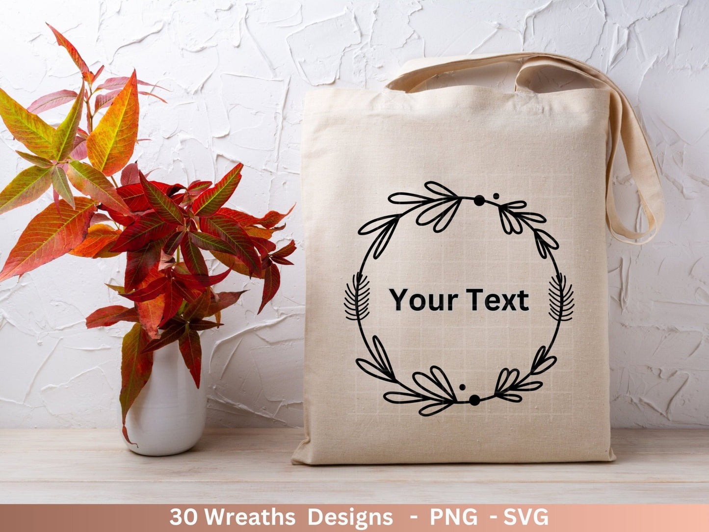 Plotterdatei Blumenkranz - Kränze SVG Bundle - Lorbeerkranz Monogramm - Hochzeitskranz Designs - Cricut Clipart - Maritimkranz - Ahoi - EmidaDesign