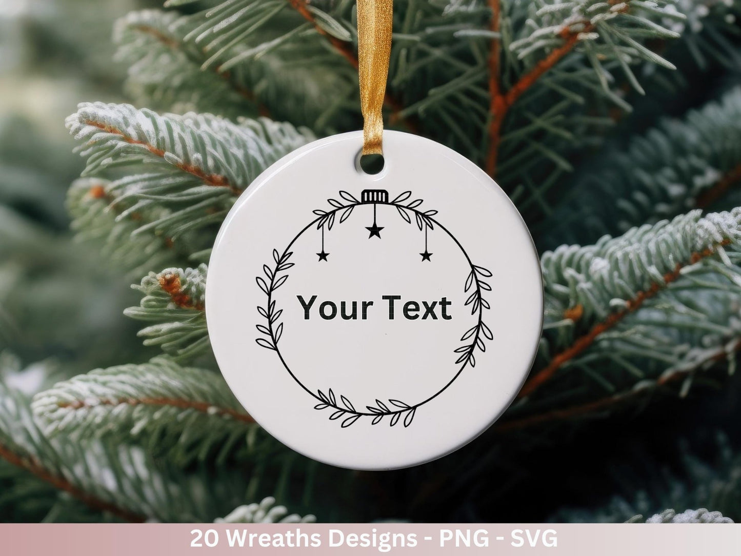 Plotterdatei Blumenkranz - Kränze SVG Bundle - Lorbeerkranz Monogramm - Kränze Designs - Cricut Clipart - Weihnachtskranz - Lasercut Kränze - EmidaDesign