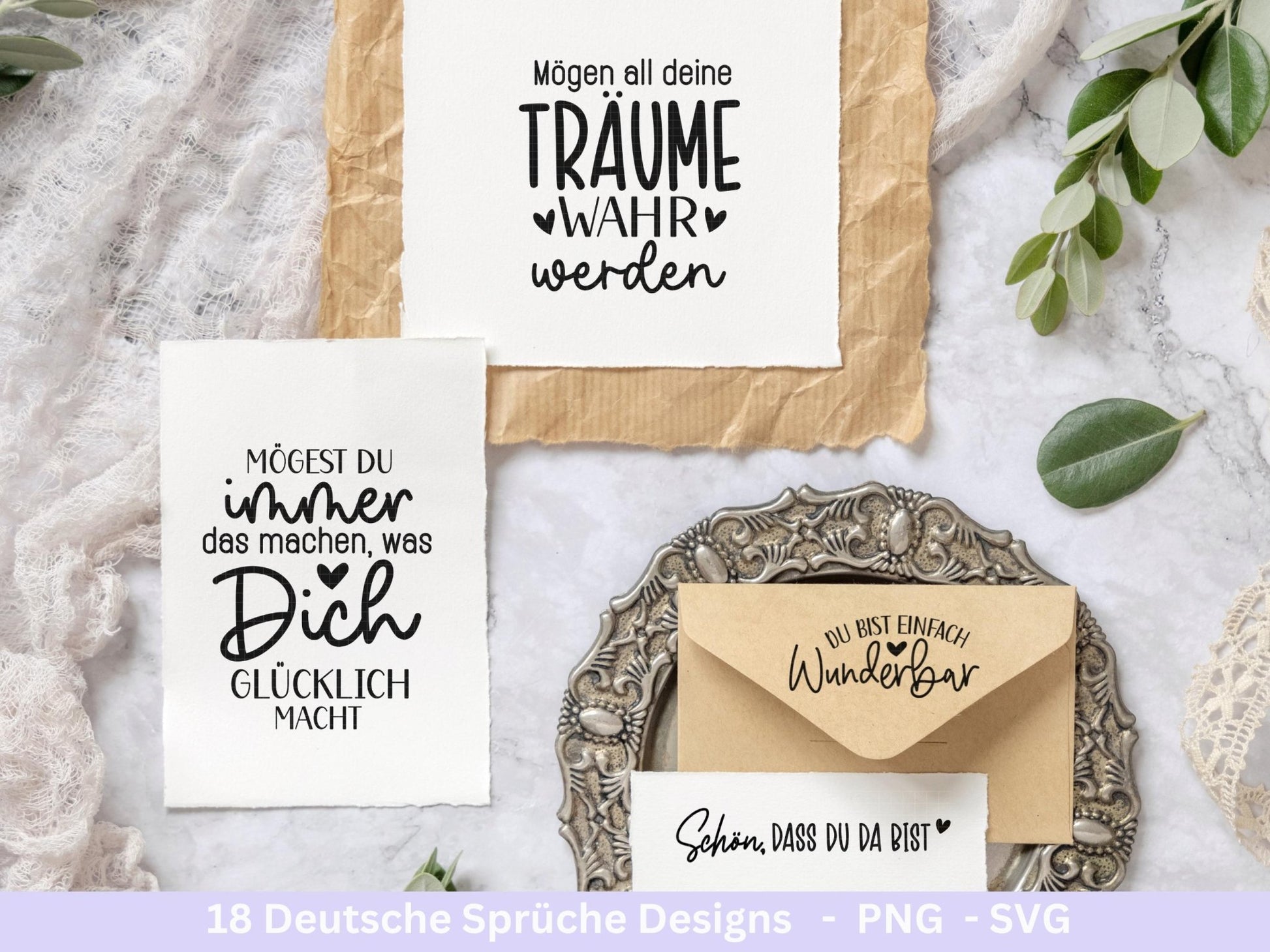 Plotterdatei Danke - Best Friends Svg Bundle - Cricut Silhouette - Lieblingsmensch Svg - Schön dass es dich gibt - Deutsche Sprüche svg - EmidaDesign