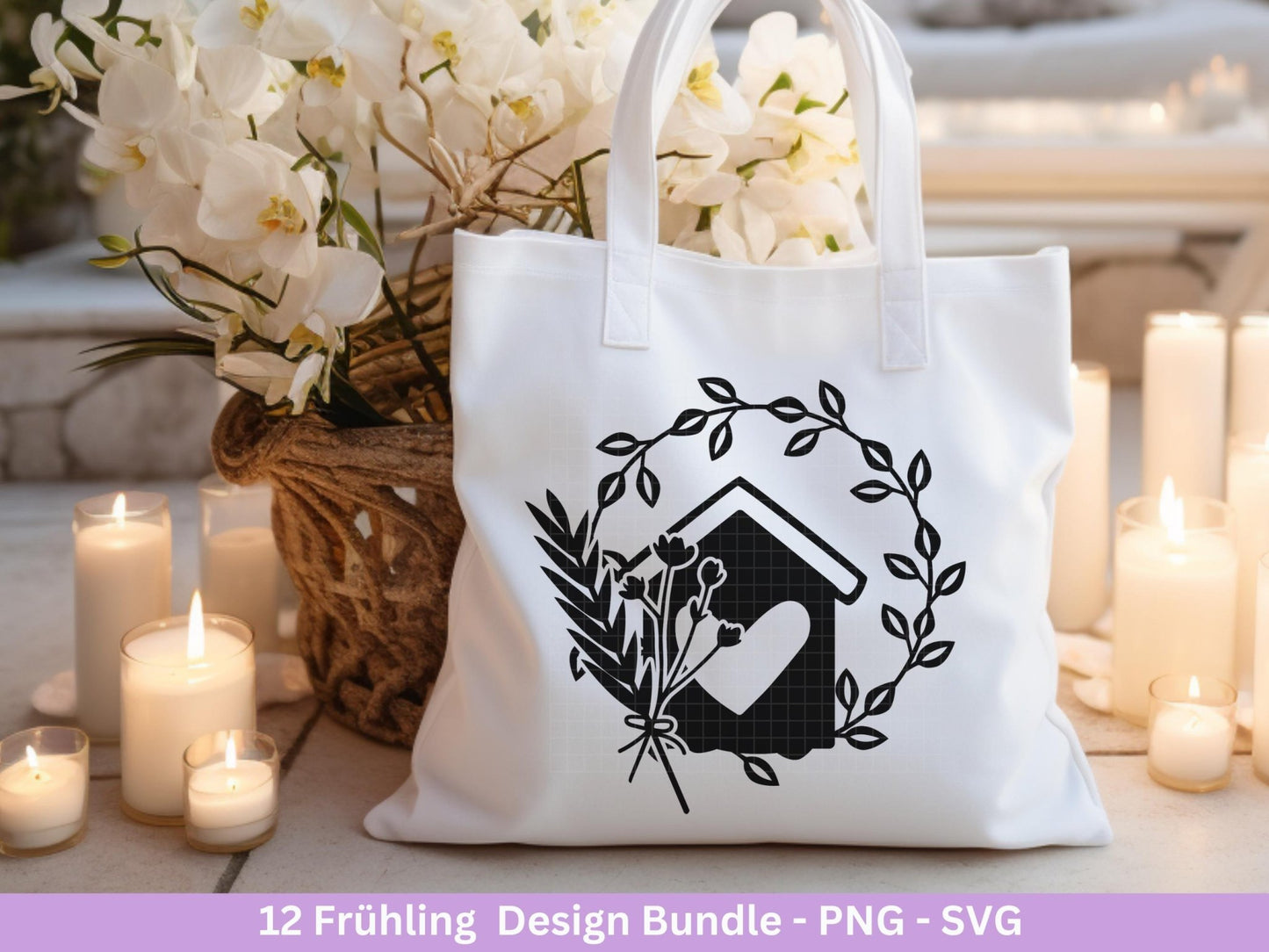 Plotterdatei Frühling - Hallo Frühling - Laserdatei Frühling - Cricut Svg - Ostern Svg - Frühling to go - Frühlings Bundle - Frühling Svg - EmidaDesign