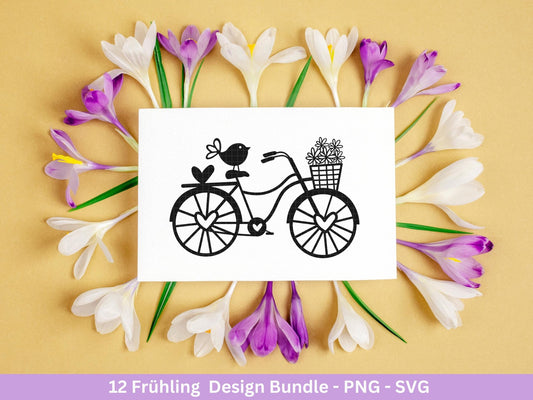 Plotterdatei Frühling - Hallo Frühling - Laserdatei Frühling - Cricut Svg - Ostern Svg - Frühling to go - Frühlings Bundle - Frühling Svg - EmidaDesign