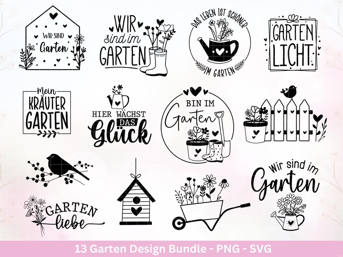 Plotterdatei Garten Frühling Gartenlicht Sprüche kaufen