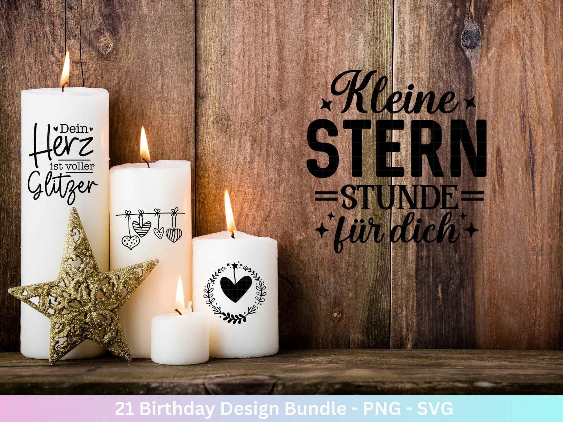 Plotterdatei Geburtstag - Geburtstags - Svg - Bundle - Geburtstagssprüche svg - Geburtstag Cricut Silhouette - Glücksstern - Geburtstag Clipart - EmidaDesign