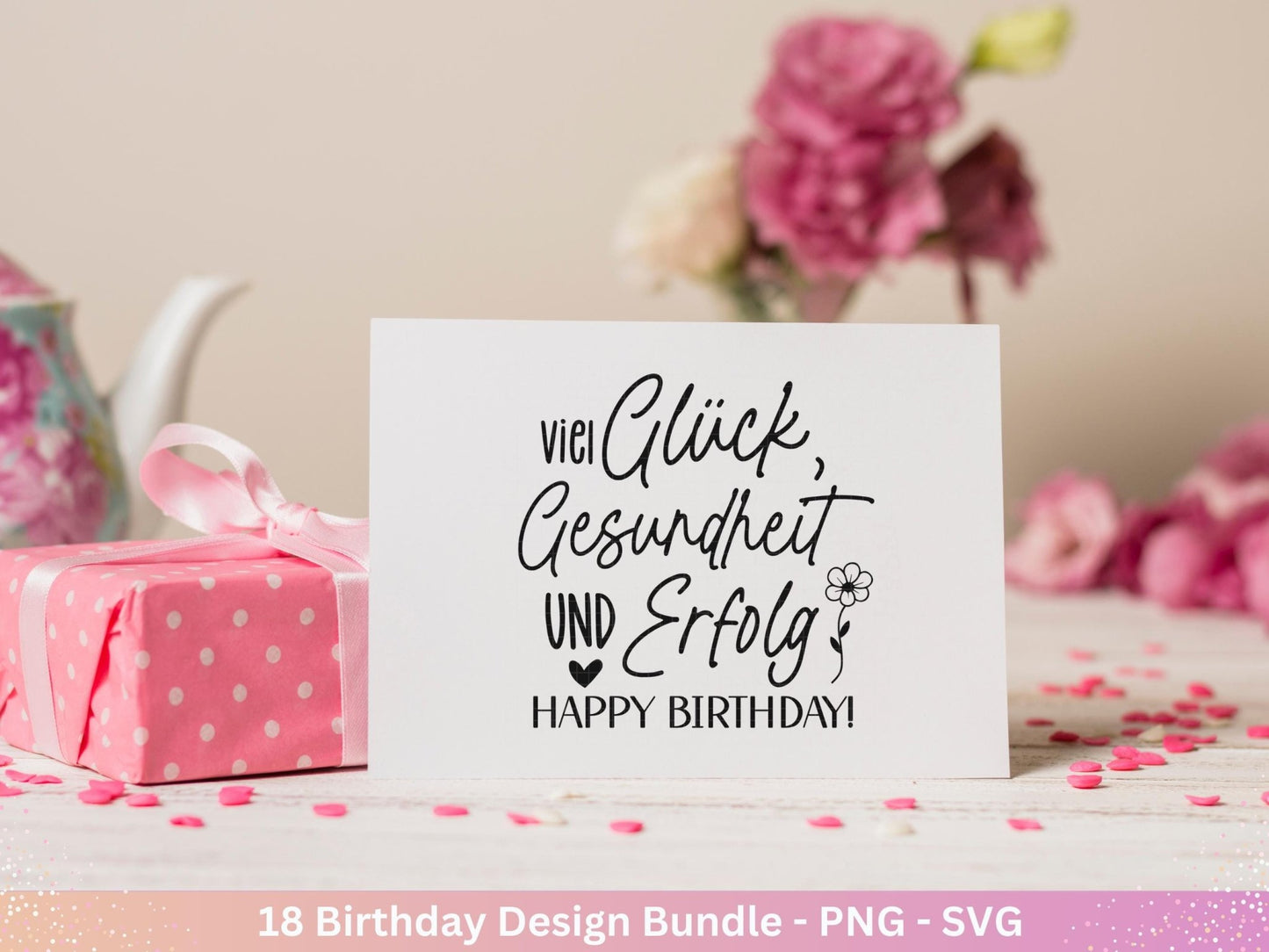 Plotterdatei Geburtstag - Geburtstagssprüche svg - Geburtstag svg - Cricut Silhouette - Geburtstag Schriftzüge - Digistamp - Laserdatei - EmidaDesign