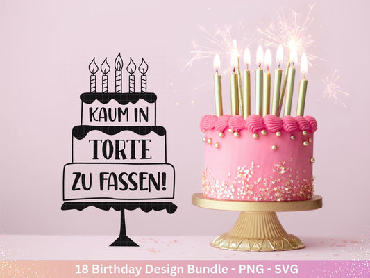 Plotterdatei Geburtstag - Geburtstagssprüche svg - Geburtstag svg - Cricut Silhouette - Geburtstag Schriftzüge - Digistamp - Laserdatei - EmidaDesign