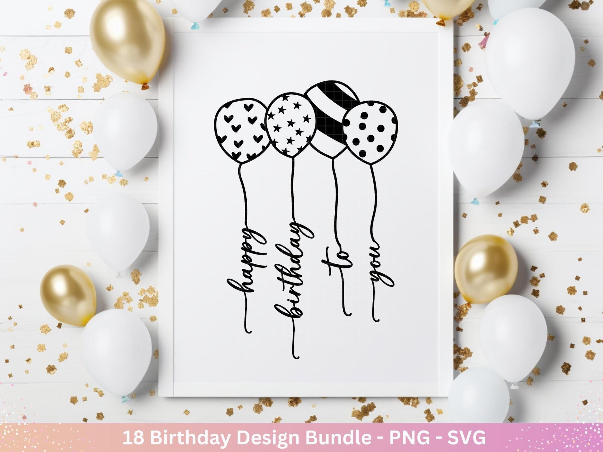 Plotterdatei Geburtstag - Geburtstagssprüche svg - Geburtstag svg - Cricut Silhouette - Geburtstag Schriftzüge - Digistamp - Laserdatei - EmidaDesign