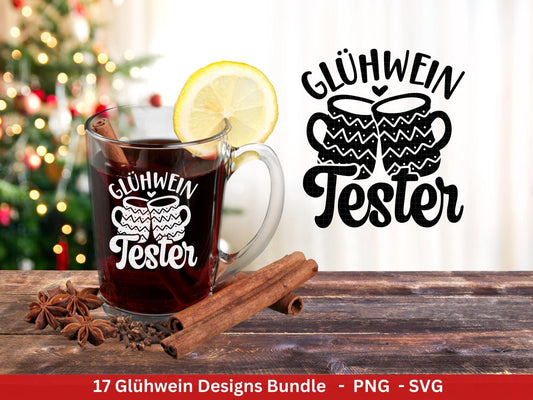 Plotterdatei Glühwein - Glühwein Tassen Sprüche - Glühwein Schriftzüge - Plotterdatei Weihnachten - Laserdatei Glühwein - Cricut Silhouette - EmidaDesign