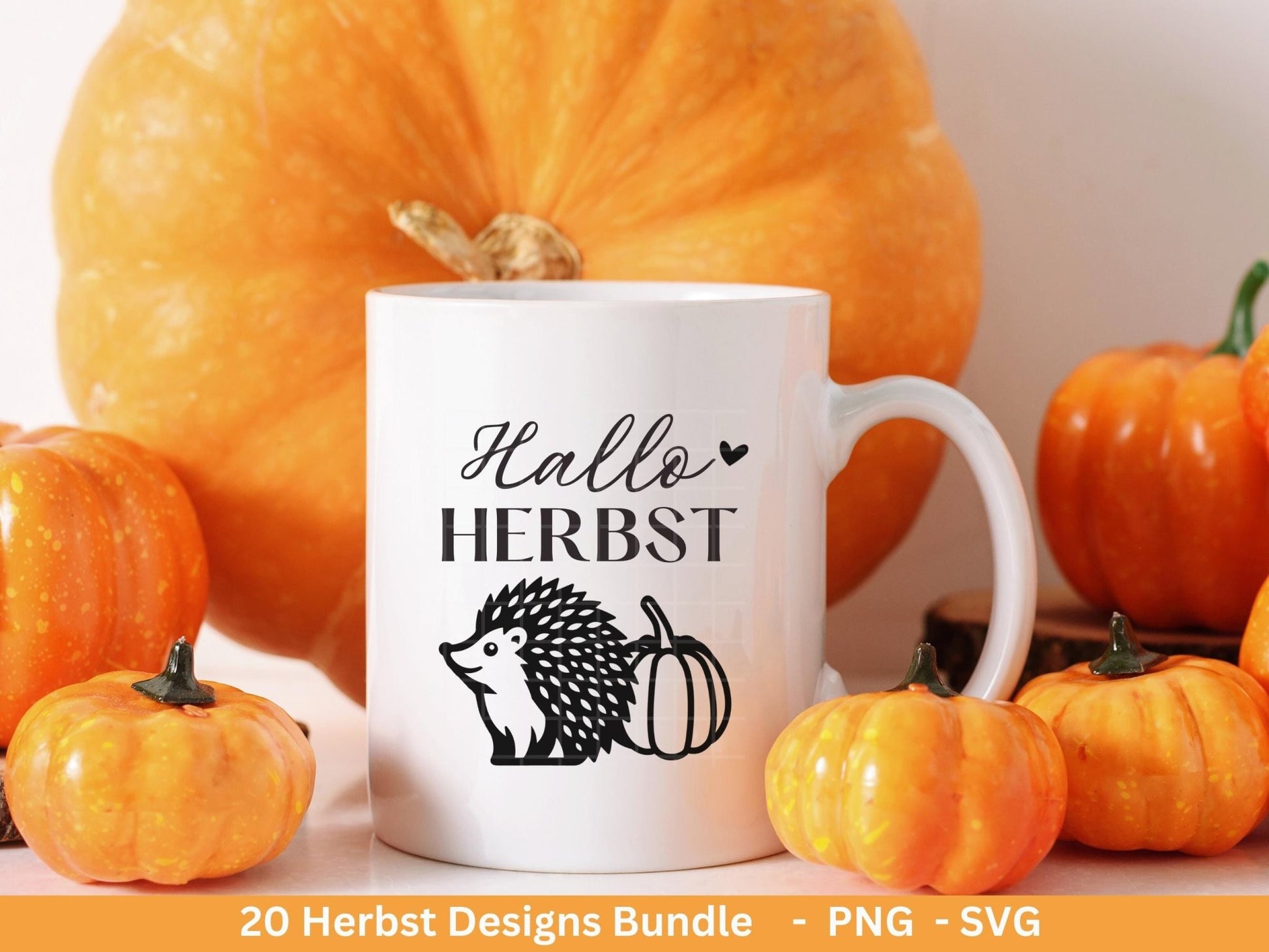 Plotterdatei Herbst - Herbst svg - Hallo Herbst - Herbstzauber svg - Laserdatei Herbst - Kürbis svg - Igel svg - Pilz svg - Herbstsprüche - EmidaDesign