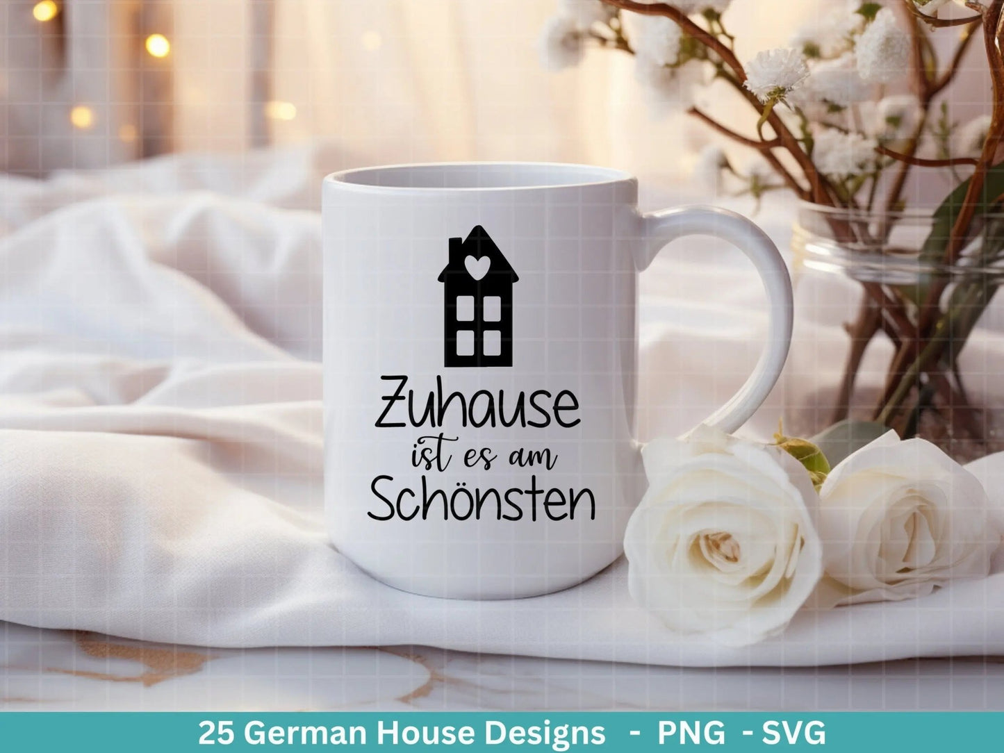 Plotterdatei Home svg - Zuhause Schriftzug Sprüche svg - Clipart Plotterdatei Deutsch - Cricut Silhouette Studio Plotterdatei - digital