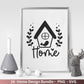 Plotterdatei Home svg - Zuhause Schriftzug Sprüche svg - Clipart Plotterdatei Deutsch - Cricut Silhouette Studio Plotterdatei - digital - EmidaDesign