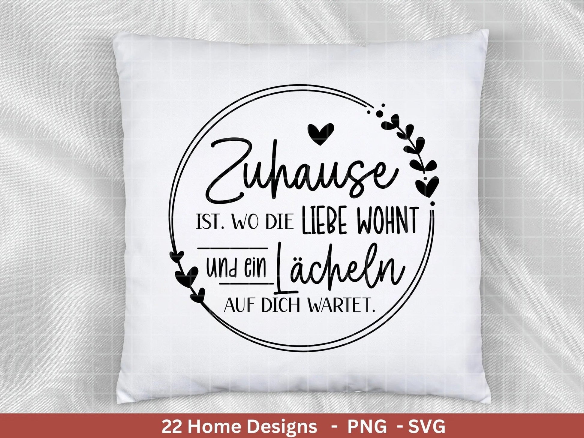 Plotterdatei Home svg - Zuhause Schriftzug Sprüche svg - Clipart Plotterdatei Deutsch - Cricut Silhouette Studio Plotterdatei - digital