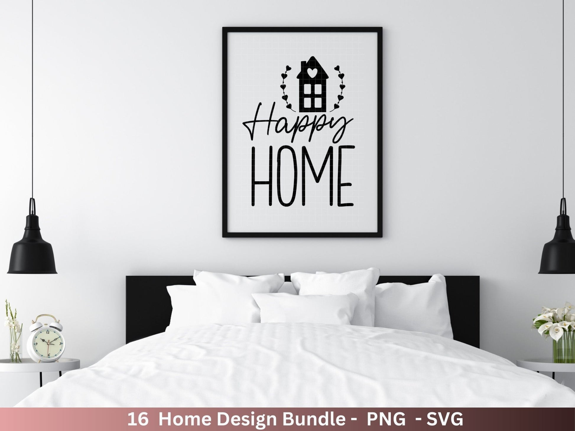 Plotterdatei Home svg - Zuhause Schriftzug Sprüche svg - Clipart Plotterdatei Deutsch - Cricut Silhouette Studio Plotterdatei - digital - EmidaDesign