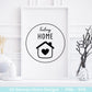 Plotterdatei Home svg - Zuhause Schriftzug Sprüche svg - Clipart Plotterdatei Deutsch - Cricut Silhouette Studio Plotterdatei - digital - EmidaDesign