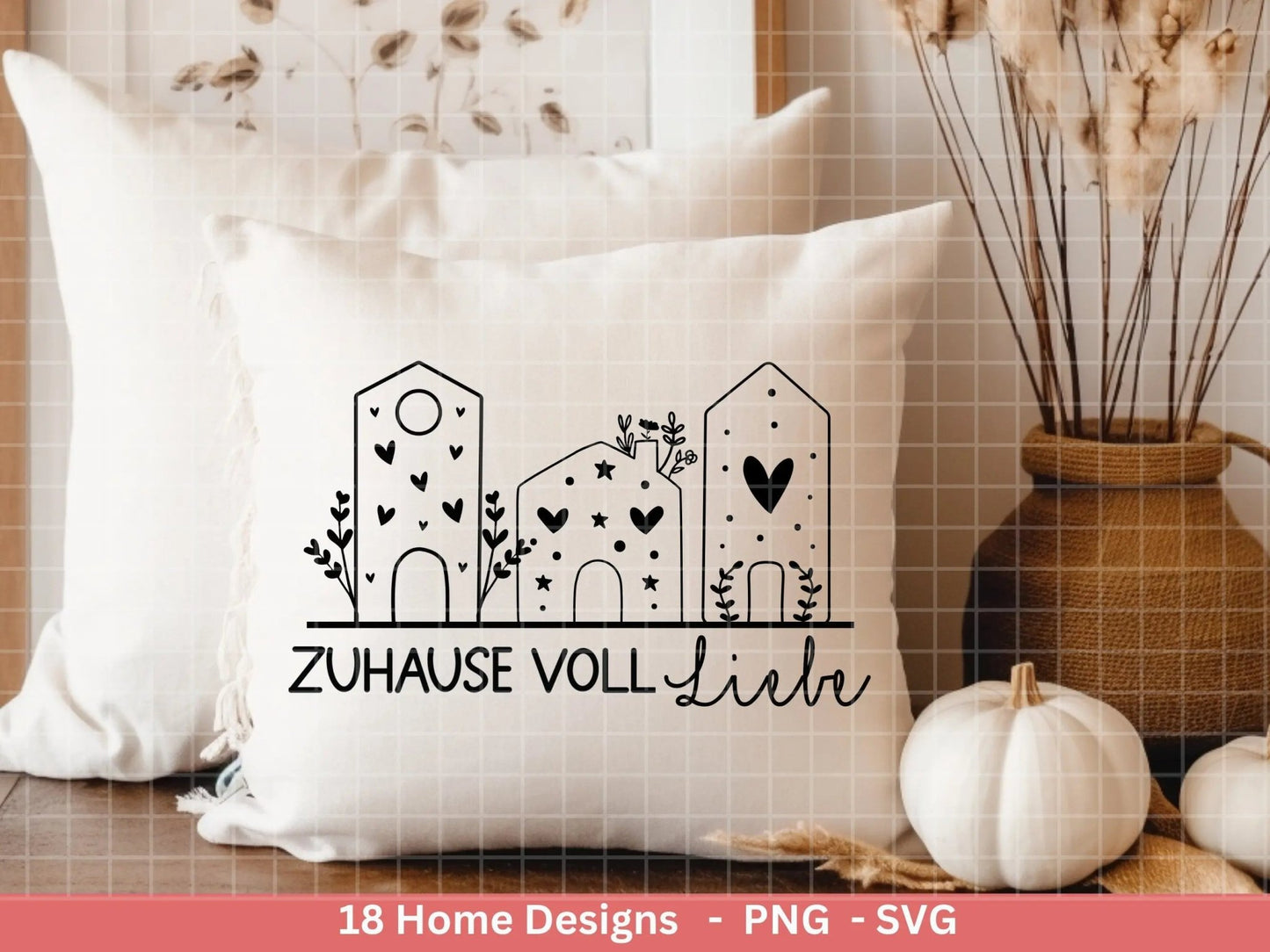 Plotterdatei Home svg - Zuhause Schriftzug Sprüche svg - Clipart Plotterdatei Deutsch - Cricut Silhouette Studio Plotterdatei - digital