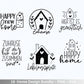 Plotterdatei Home svg - Zuhause Schriftzug Sprüche svg - Clipart Plotterdatei Deutsch - Cricut Silhouette Studio Plotterdatei - digital - EmidaDesign