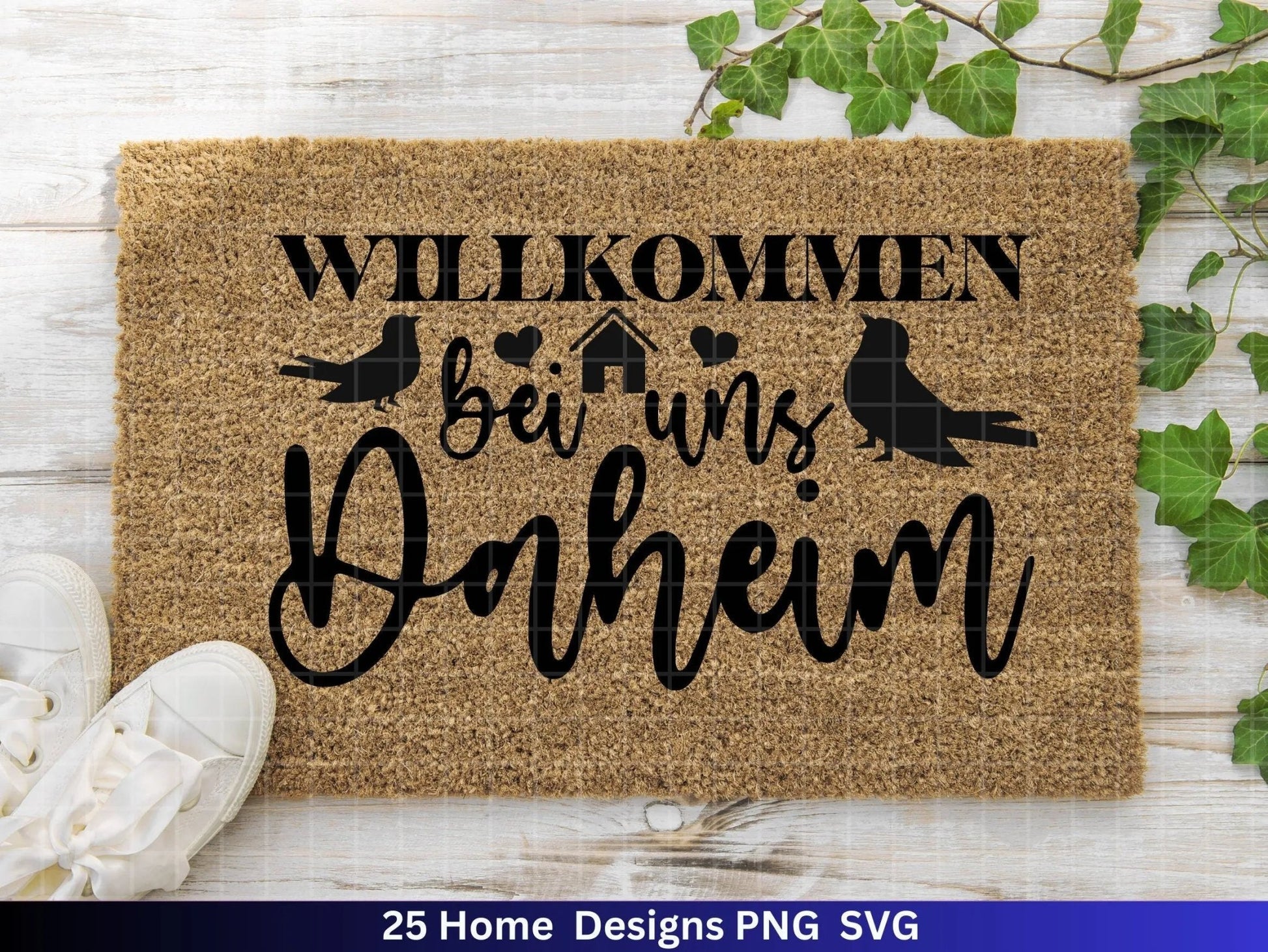 Plotterdatei Home svg - Zuhause Schriftzug Sprüche svg - Clipart Plotterdatei Deutsch - Cricut Silhouette Studio Plotterdatei - digital