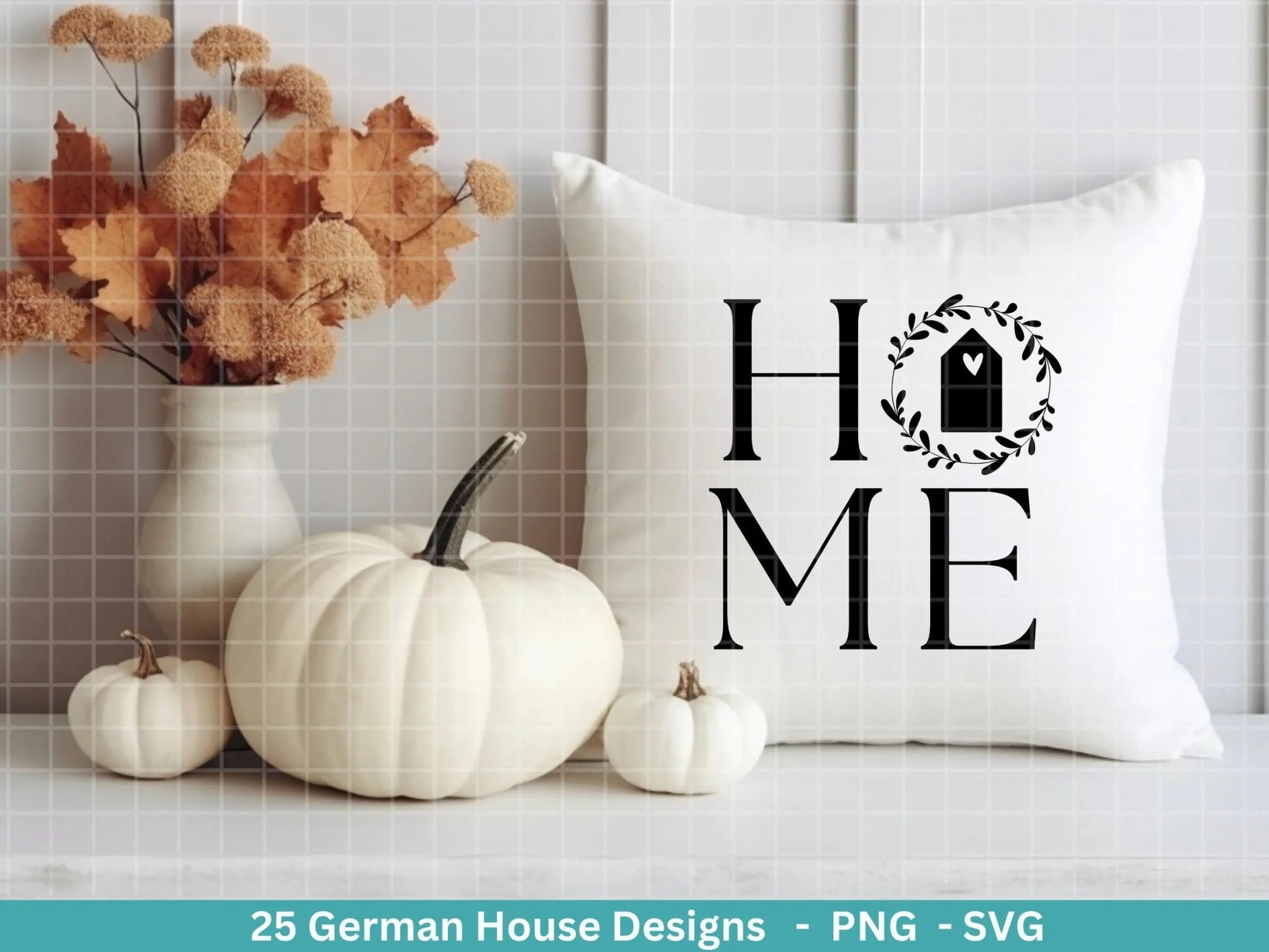 Plotterdatei Home svg - Zuhause Schriftzug Sprüche svg - Clipart Plotterdatei Deutsch - Cricut Silhouette Studio Plotterdatei - digital