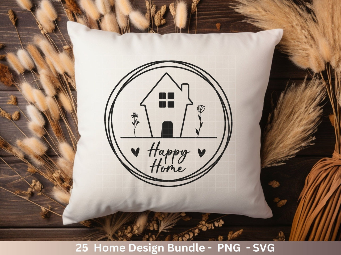 Plotterdatei Home svg - Zuhause Schriftzug Sprüche svg - Clipart Plotterdatei Deutsch - Cricut Silhouette Studio Plotterdatei - digital - EmidaDesign