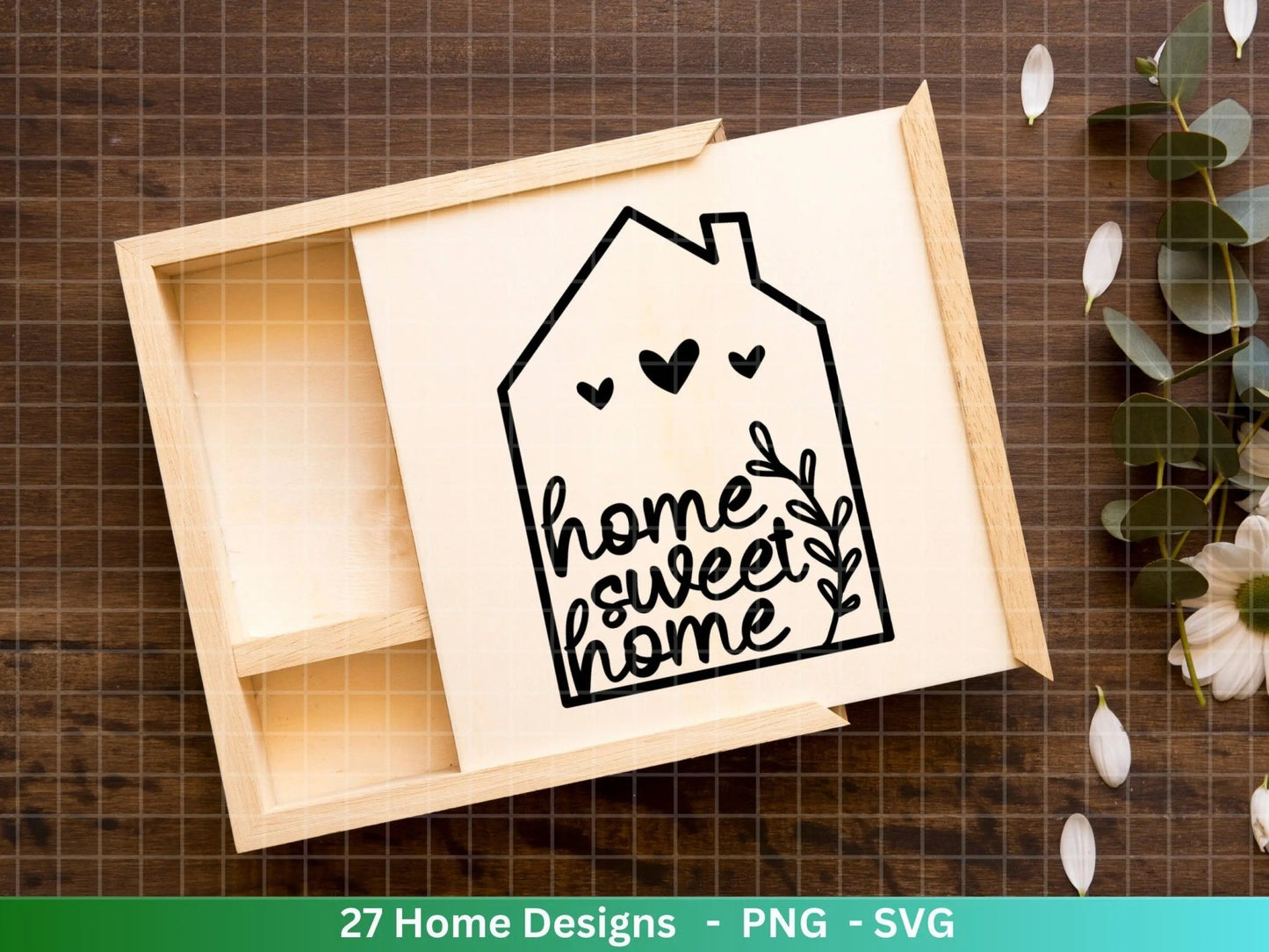 Plotterdatei Home svg - Zuhause Schriftzug Sprüche svg - Clipart Plotterdatei Deutsch - Cricut Silhouette Studio Plotterdatei - digital