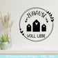 Plotterdatei Home svg - Zuhause Schriftzug Sprüche svg - Clipart Plotterdatei Deutsch - Cricut Silhouette Studio Plotterdatei - digital - EmidaDesign