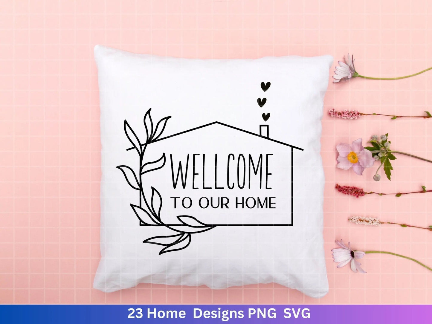 Plotterdatei Home svg - Zuhause Schriftzug Sprüche svg - Clipart Plotterdatei Deutsch - Cricut Silhouette Studio Plotterdatei - digital