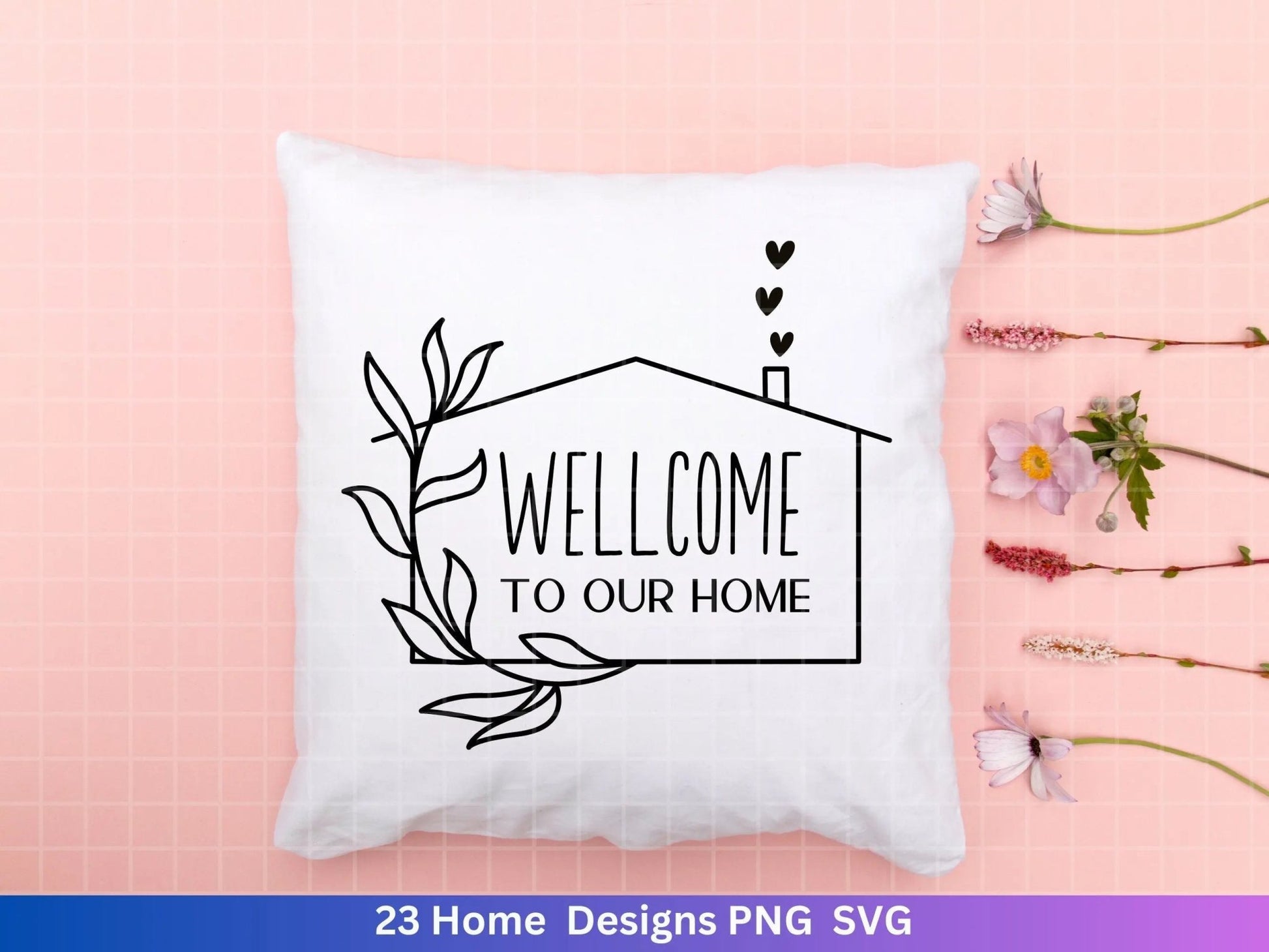 Plotterdatei Home svg - Zuhause Schriftzug Sprüche svg - Clipart Plotterdatei Deutsch - Cricut Silhouette Studio Plotterdatei - digital