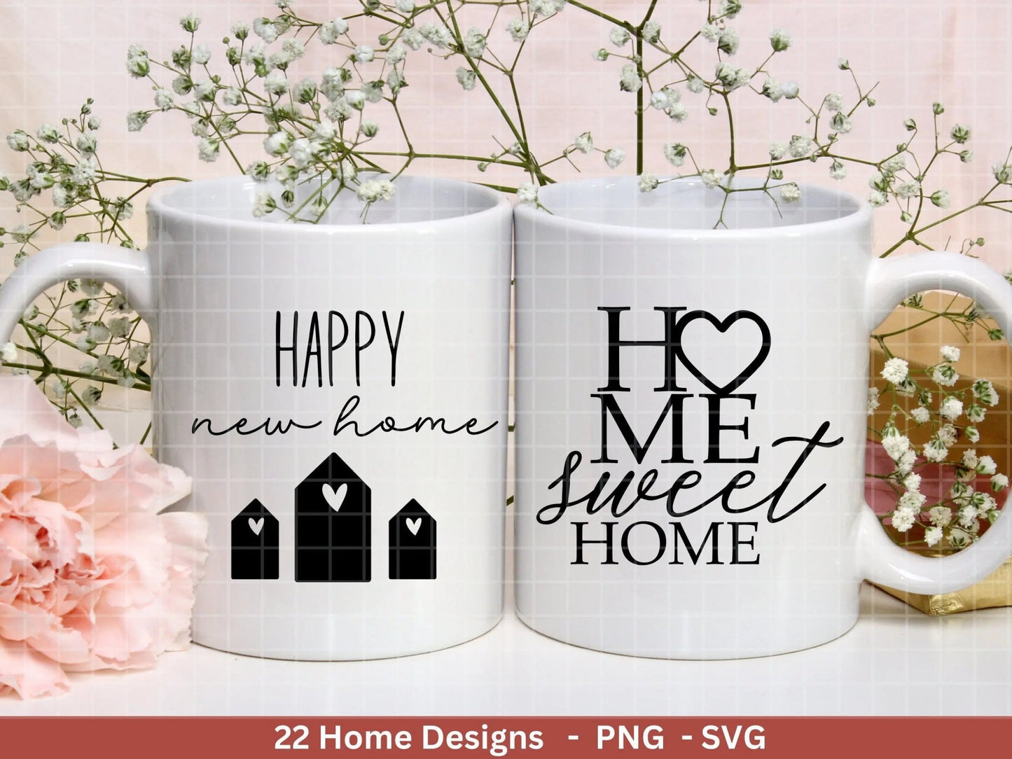 Plotterdatei Home svg - Zuhause Schriftzug Sprüche svg - Clipart Plotterdatei Deutsch - Cricut Silhouette Studio Plotterdatei - digital