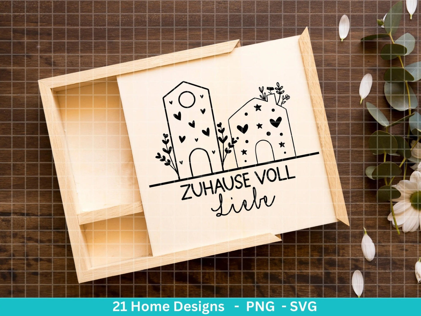 Plotterdatei Home svg - Zuhause Schriftzug Sprüche svg - Clipart Plotterdatei Deutsch - Cricut Silhouette Studio Plotterdatei - digital