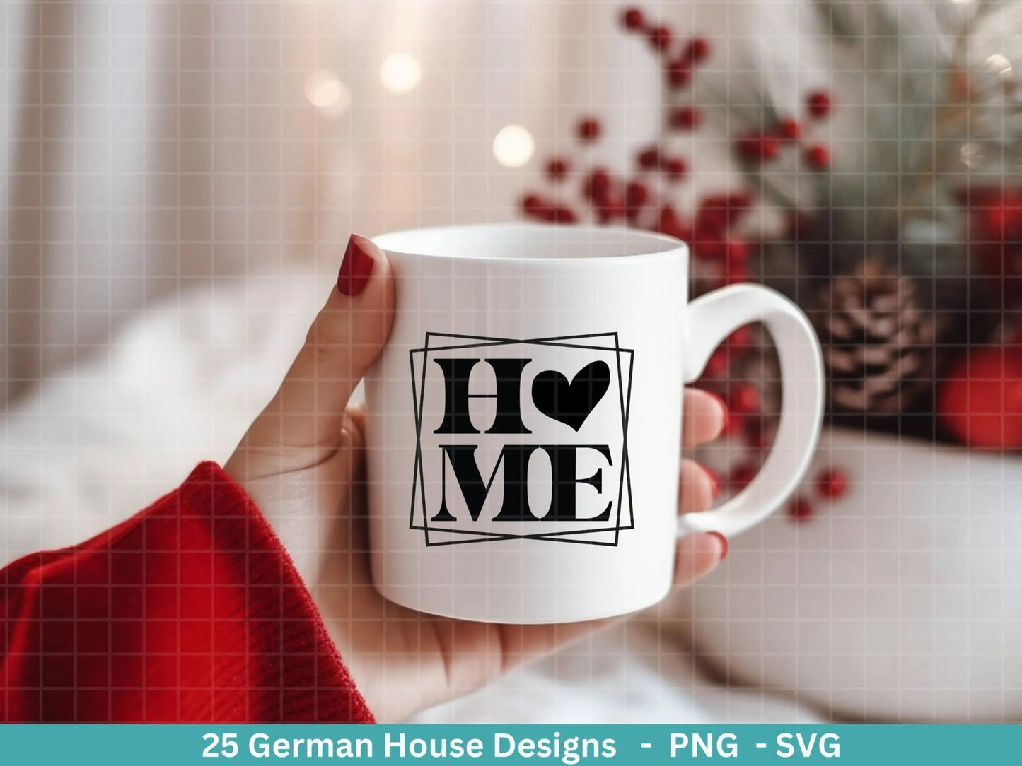 Plotterdatei Home svg - Zuhause Schriftzug Sprüche svg - Clipart Plotterdatei Deutsch - Cricut Silhouette Studio Plotterdatei - digital