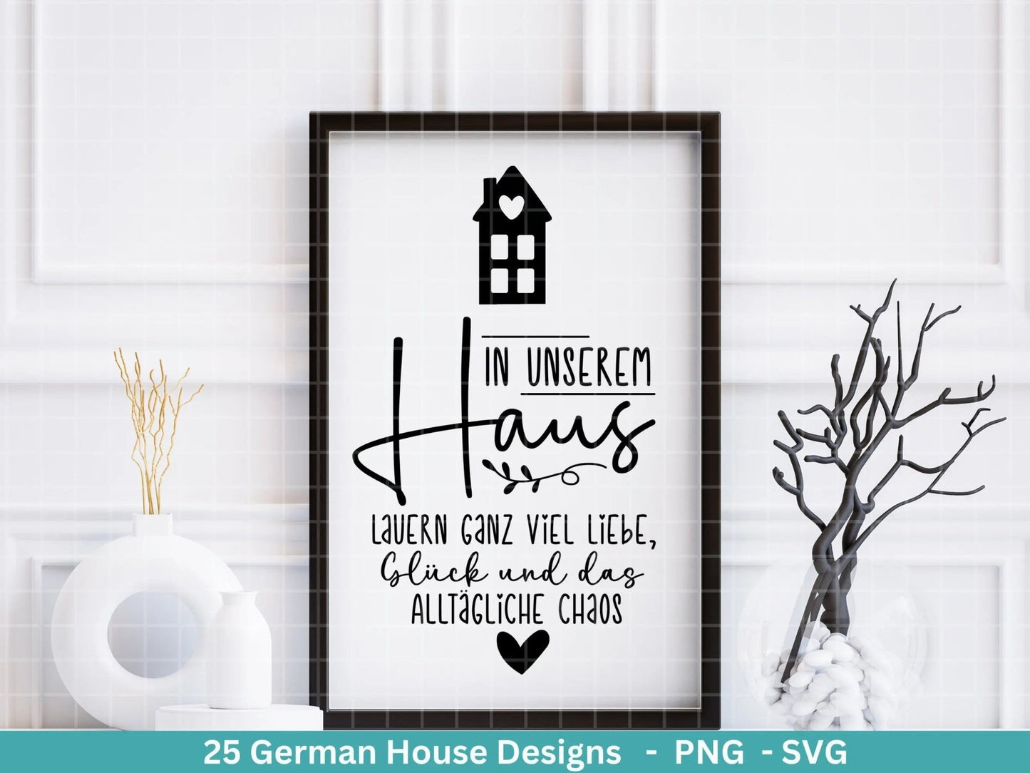 Plotterdatei Home svg - Zuhause Schriftzug Sprüche svg - Clipart Plotterdatei Deutsch - Cricut Silhouette Studio Plotterdatei - digital