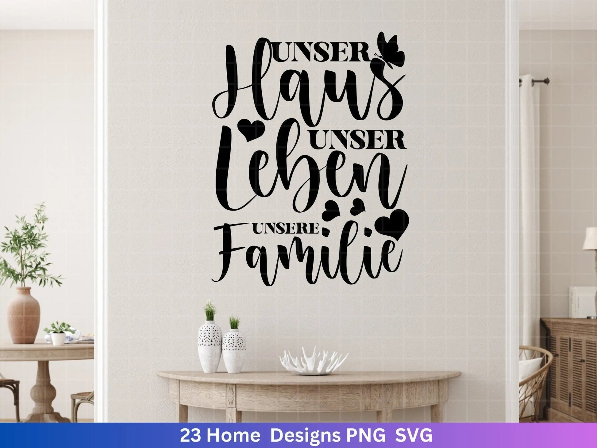 Plotterdatei Home svg - Zuhause Schriftzug Sprüche svg - Clipart Plotterdatei Deutsch - Cricut Silhouette Studio Plotterdatei - digital