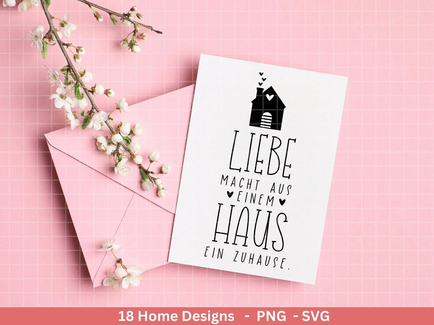 Plotterdatei Home svg - Zuhause Schriftzug Sprüche svg - Clipart Plotterdatei Deutsch - Cricut Silhouette Studio Plotterdatei - digital