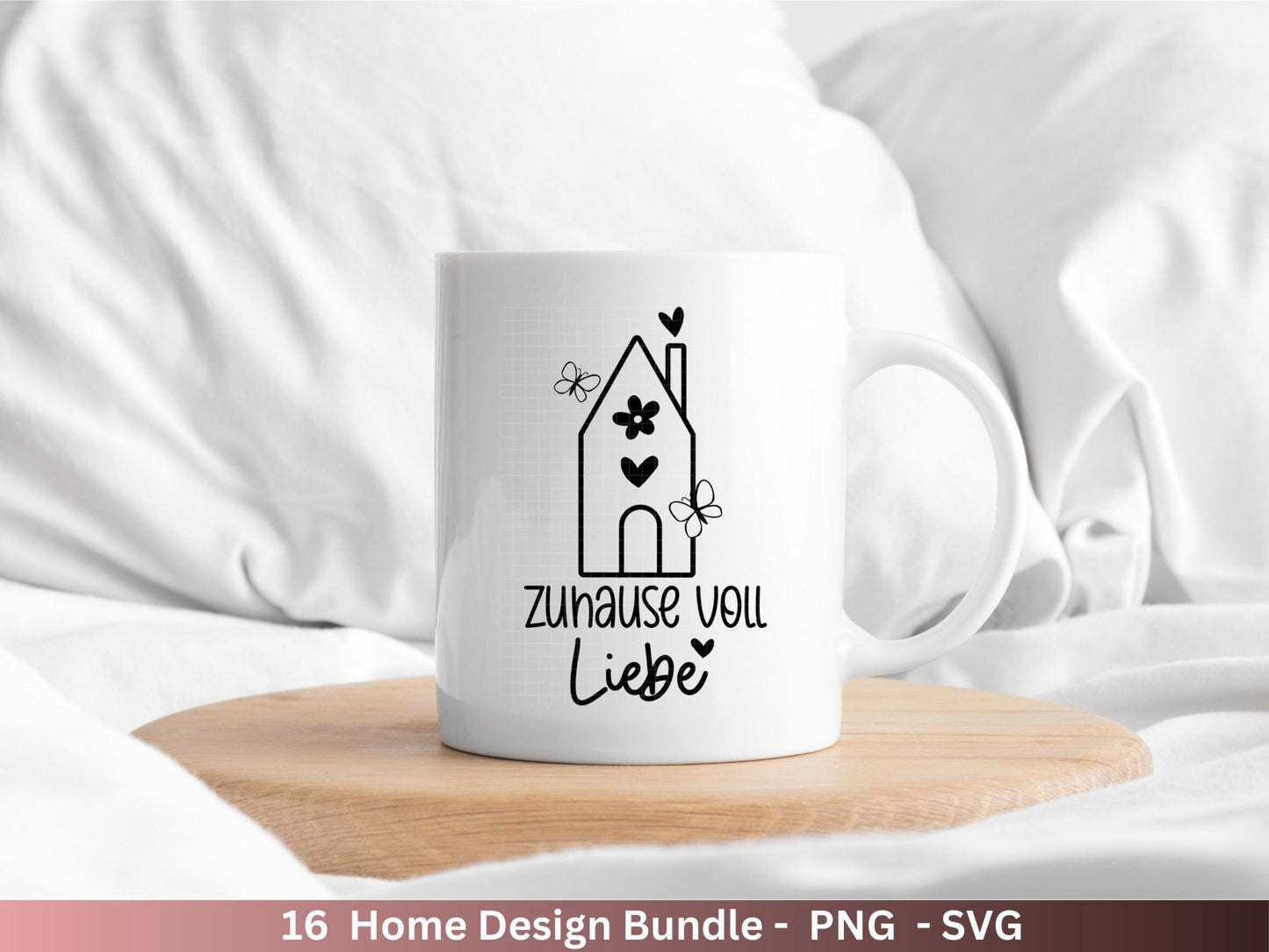 Plotterdatei Home svg - Zuhause Schriftzug Sprüche svg - Clipart Plotterdatei Deutsch - Cricut Silhouette Studio Plotterdatei - digital - EmidaDesign