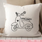 Plotterdatei Motorroller Svg - Floral Moped Svg - Hochzeit Roller svg - Cricut Silhouette - Blumen Motorrad - Vespa - Italienischer Roller - EmidaDesign