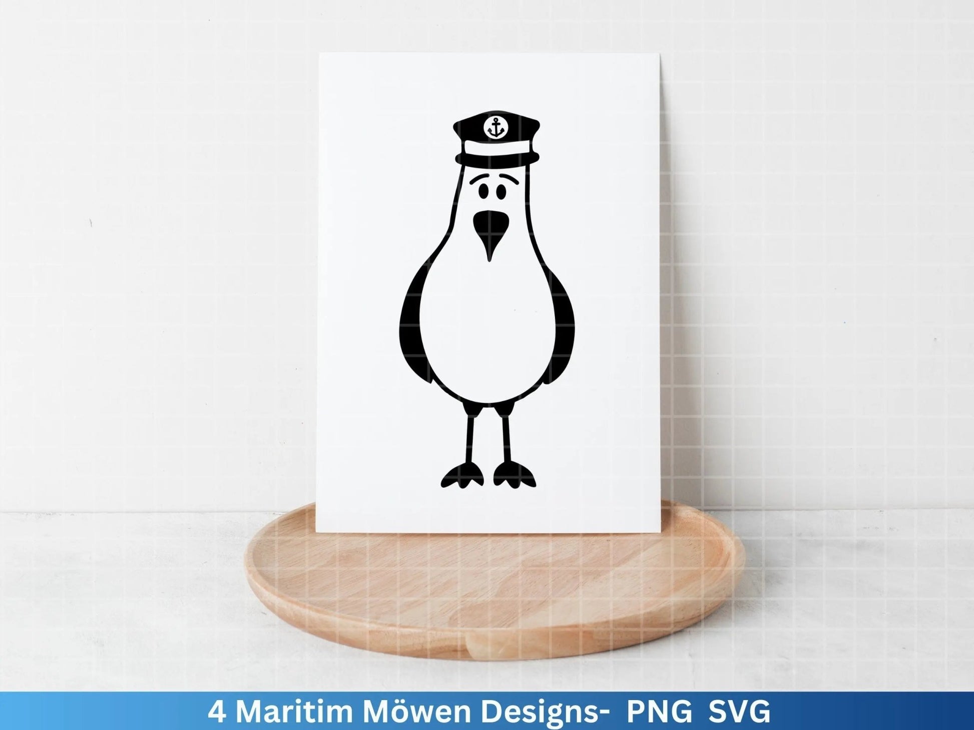 Plotterdatei Möwe - Maritim Svg Png - Moin Seemann - Möwe Maritim Svg - Willkommen im Norden Svg - Cricut Silhouette Studio - Plottern - EmidaDesign