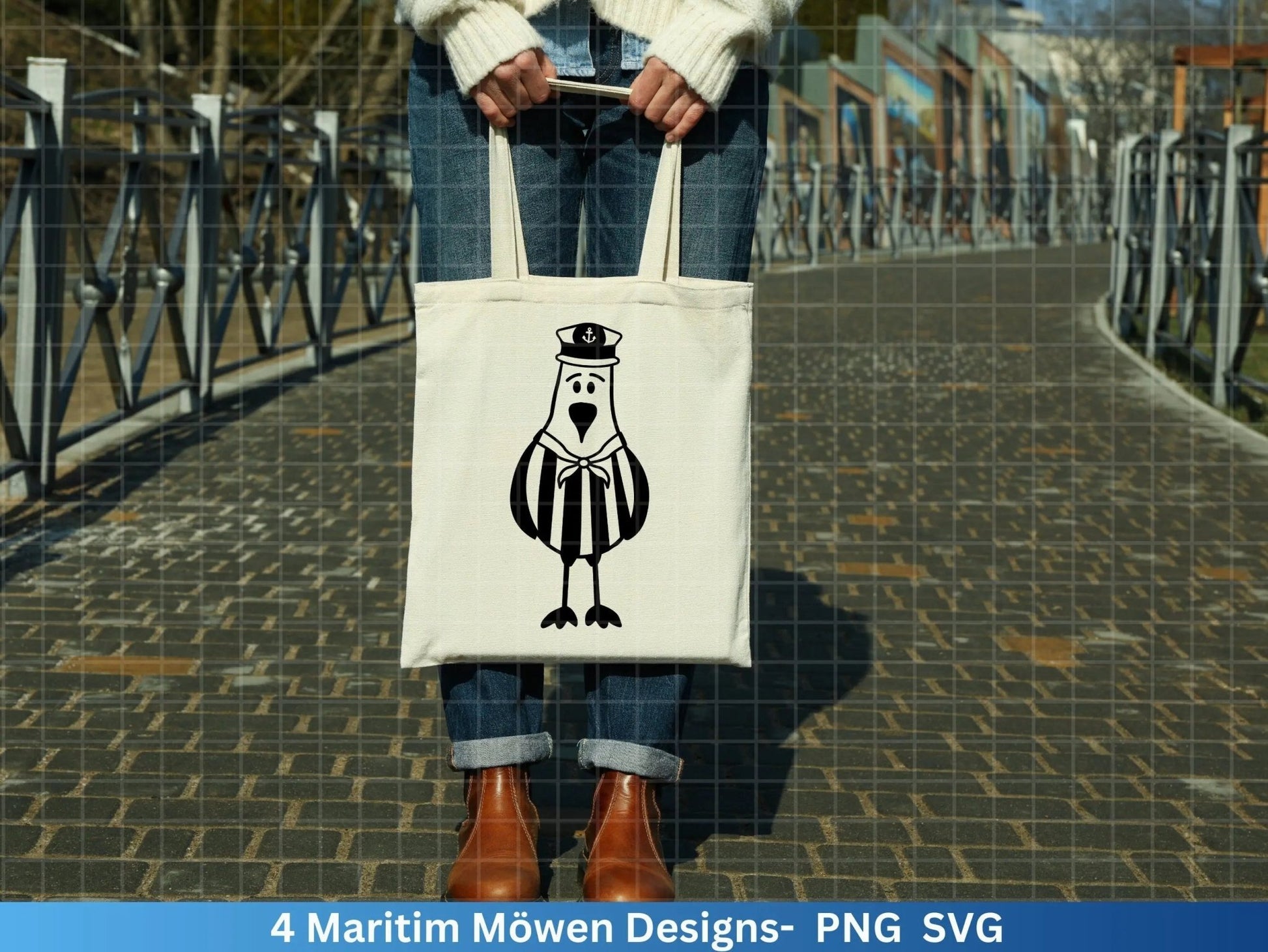 Plotterdatei Möwe - Maritim Svg Png - Moin Seemann - Möwe Maritim Svg - Willkommen im Norden Svg - Cricut Silhouette Studio - Plottern - EmidaDesign