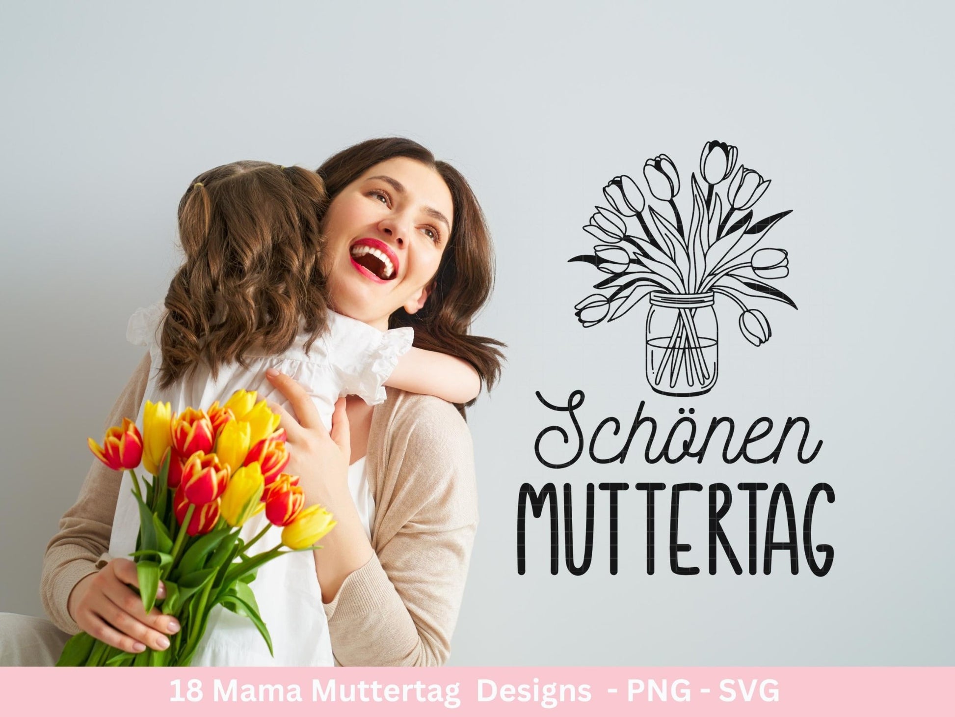 Plotterdatei Muttertag - Mama svg - Deutsche Sprüche - Herz svg - Plotterdatei Mama - Cricut svg - Laserdatei Muttertag - Geschenk Mama - EmidaDesign