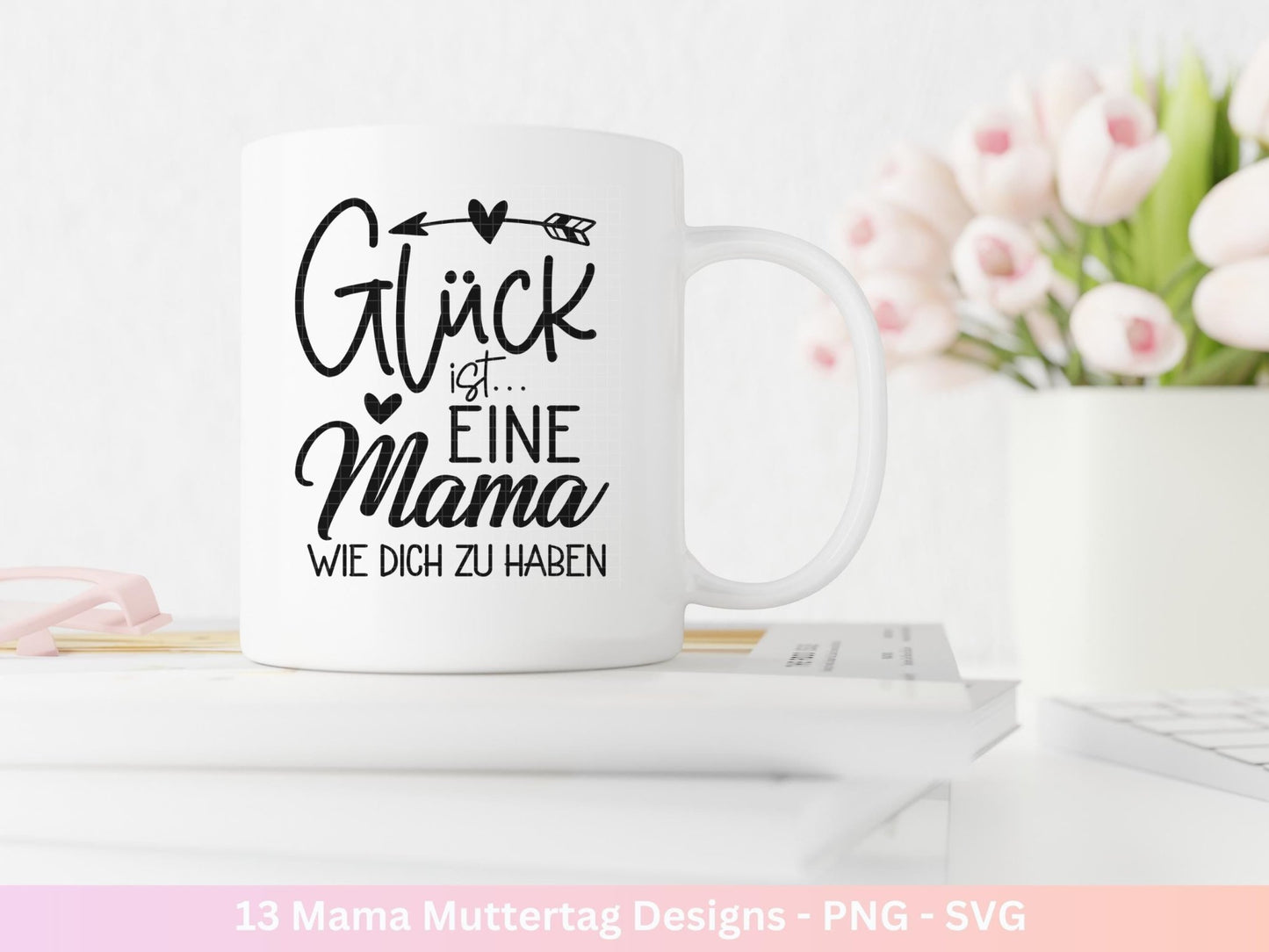 Plotterdatei Muttertag - Mama svg - Deutsche Sprüche - Herz svg - Plotterdatei Mama - Cricut svg - Laserdatei Muttertag - Geschenk Mama - EmidaDesign