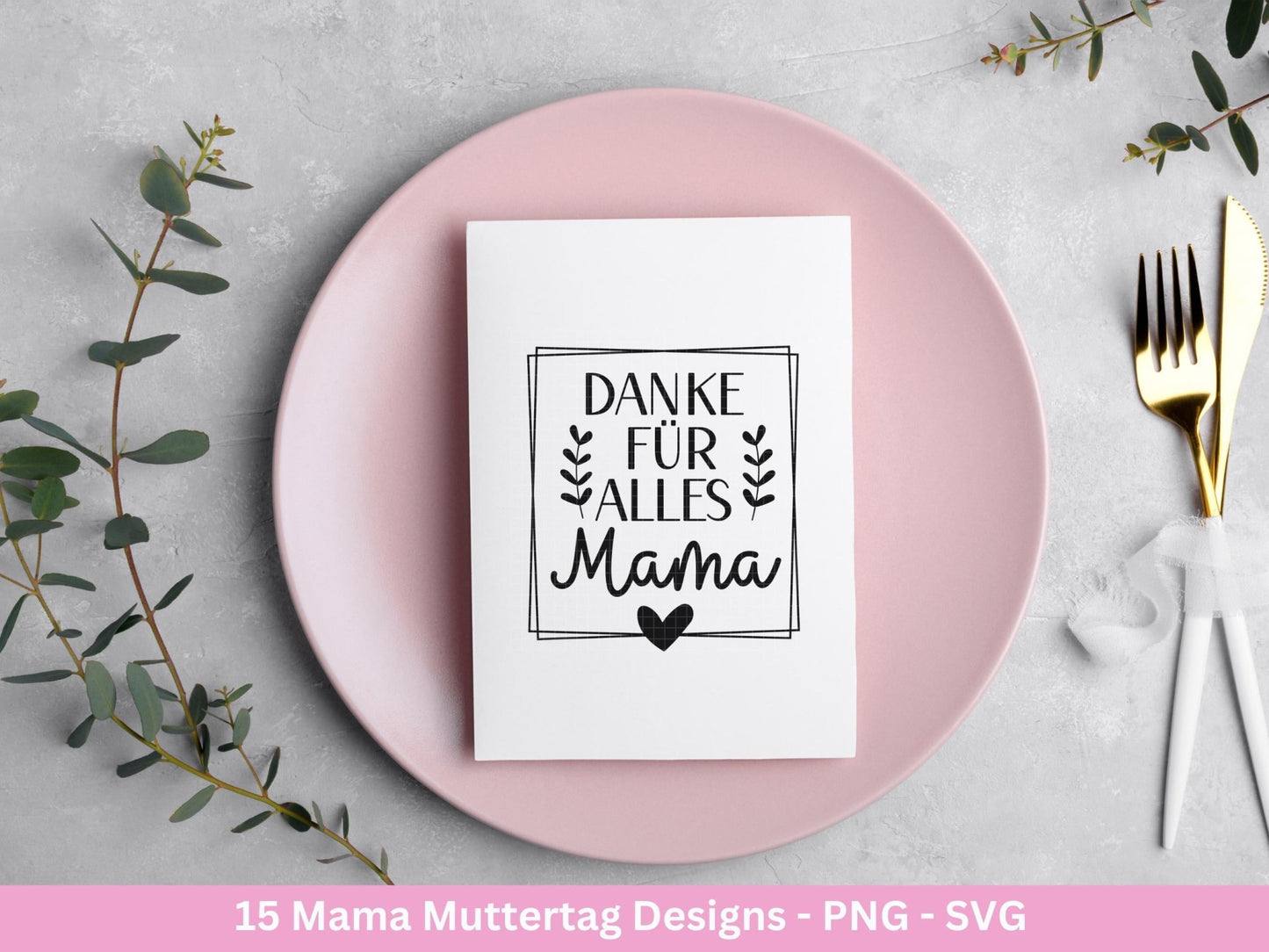 Plotterdatei Muttertag - Mama svg - Deutsche Sprüche - Herz svg - Plotterdatei Mama - Cricut svg - Laserdatei Muttertag - Geschenk Mama - EmidaDesign