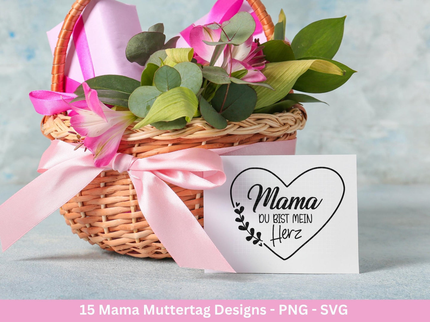 Plotterdatei Muttertag - Mama svg - Deutsche Sprüche - Herz svg - Plotterdatei Mama - Cricut svg - Laserdatei Muttertag - Geschenk Mama - EmidaDesign