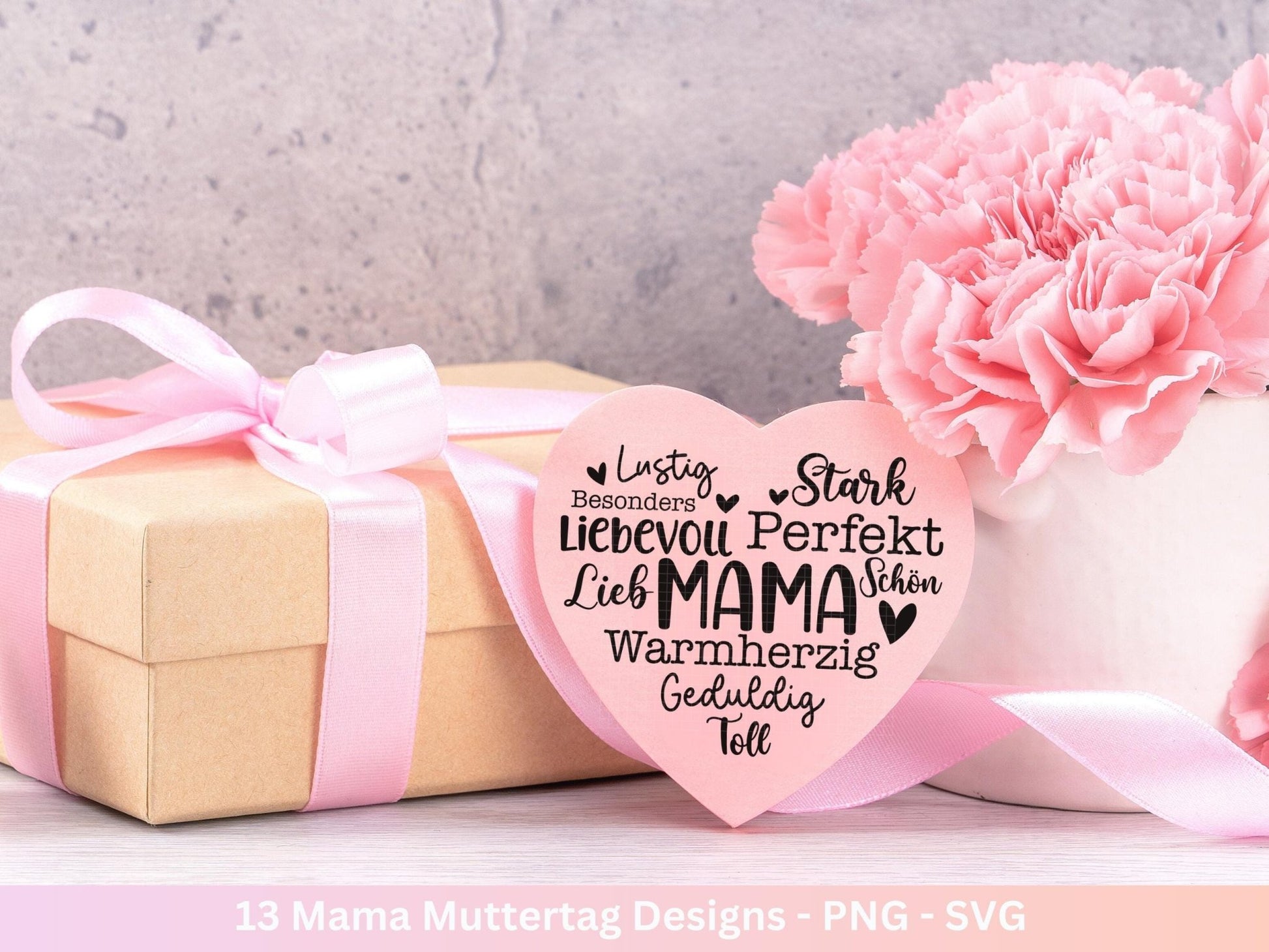 Plotterdatei Muttertag - Mama svg - Deutsche Sprüche - Herz svg - Plotterdatei Mama - Cricut svg - Laserdatei Muttertag - Geschenk Mama - EmidaDesign