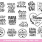 Plotterdatei Muttertag - Mama svg - Deutsche Sprüche - Herz svg - Plotterdatei Mama - Cricut svg - Laserdatei Muttertag - Geschenk Mama - EmidaDesign